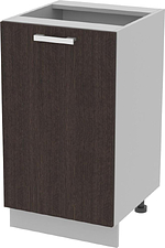 Шкаф напольный Интерлиния Компо НШ45р-1дв (дуб венге)