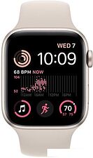 Умные часы Apple Watch SE 2 44 мм (алюминиевый корпус, звездный свет/звездный свет, спортивный силиконовый ремешок M/L) Умные часы Apple Watch SE 2 44 мм (алюминиевый корпус, звездный свет/звездный свет, спортивный силиконовый ремешок M/L)