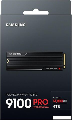 SSD Samsung 9100 Pro с радиатором 4TB MZ-VAP4T0CW