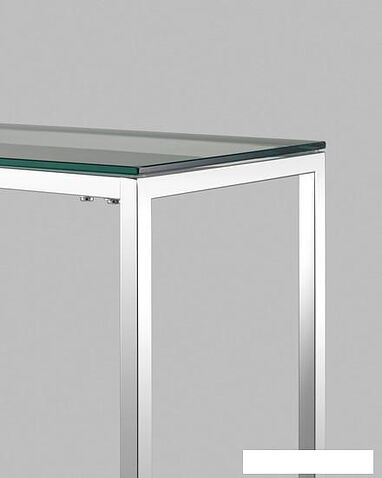Консольный стол Stool Group Таун 115x30 ECST-022 (прозрачное стекло/сталь серебристый)