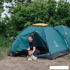 Треккинговая палатка Следопыт Aleus 3 (зеленый) Треккинговая палатка Следопыт Aleus 3 (зеленый)