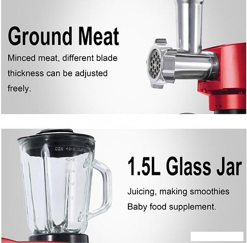 Кухонный комбайн Sonifer SF-8076 (красный)