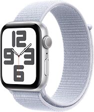 Умные часы Apple Watch SE 2 44 мм (алюминиевый корпус, серебристый/голубой, нейлоновый ремешок) Умные часы Apple Watch SE 2 44 мм (алюминиевый корпус, серебристый/голубой, нейлоновый ремешок)