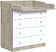 Комод Фея 1580 ЛДСП (вяз/белый)
