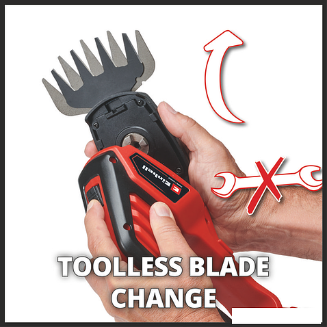 Кусторез + ножницы Einhell GE-CG 18/100 Li T-Solo 3410310 (без АКБ)