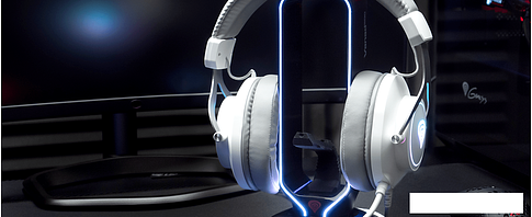 Наушники Genesis Neon 750 RGB (белый)