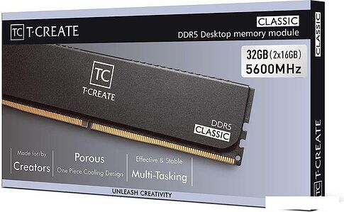 Оперативная память Team T-Create Classic 2x32ГБ DDR5 5600 МГц CTCCD564G5600HC46DC01
