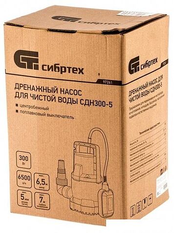 Дренажный насос СибрТех СДН300-5