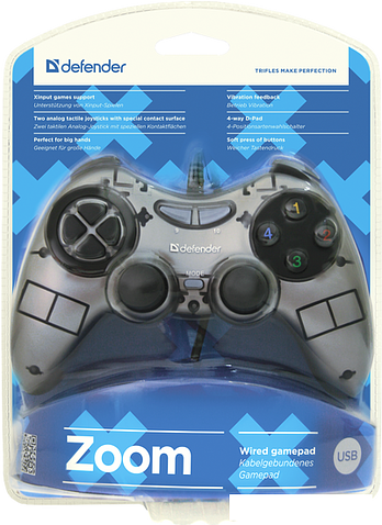 Геймпад Defender Zoom USB Xinput [64244]