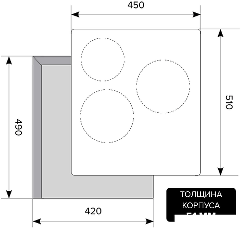 Варочная панель LEX EVI 430 IV