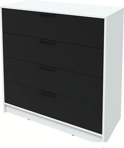 Комод Интерлиния Концепт КТ-К100 (черный/белый платинум)