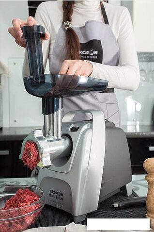 Мясорубка Аксион М 61.04 (черный/серебристый)