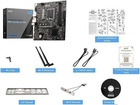 Материнская плата MSI Pro H610M-G WiFi