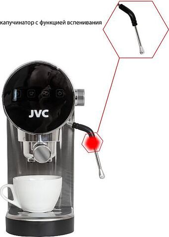 Рожковая помповая кофеварка JVC JK-CF30