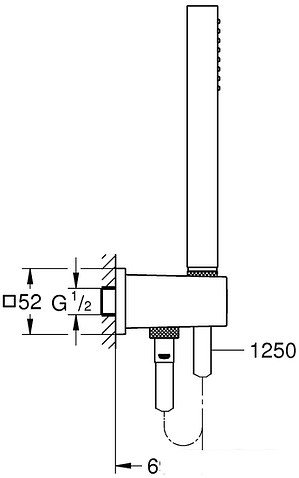 Душевой гарнитур Grohe Euphoria Cube Stick 26405000