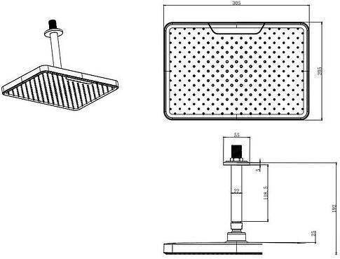 Верхний душ Aquatek AQ2071CR