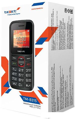 Мобильный телефон TeXet TM-B315 (черный)