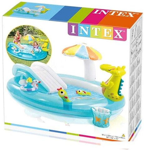 Надувной бассейн Intex Малыш Аллигатор 57165 (201x170)