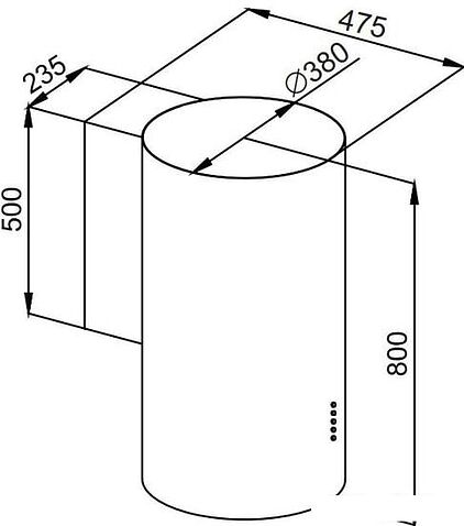 Кухонная вытяжка MAUNFELD Lee Wall 39 (золотой)
