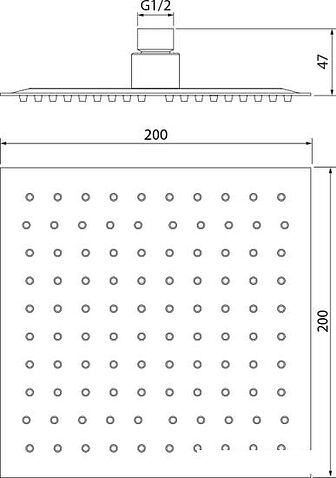 Верхний душ IDDIS 00520SSi64