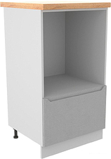 Шкаф напольный ДСВ Тренто СН 600 (серый/белый)