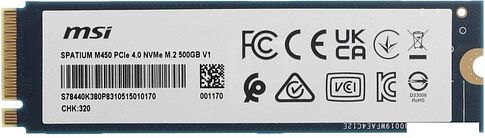 SSD MSI Spatium M450 V1 500GB S78-440K380-P83