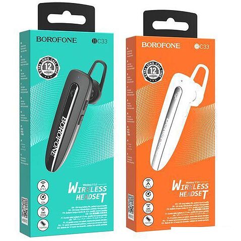 Bluetooth гарнитура Borofone BC33 (черный)