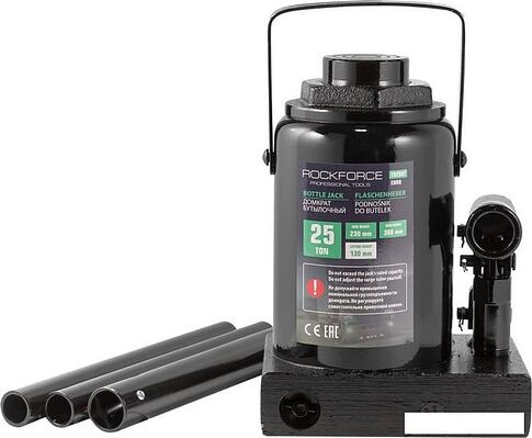 Бутылочный домкрат RockForce RF-T92507(BR)(Euro) 25т