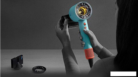 Фен Dyson HD16 Supersonic Nural 599009-01 (с переходником на евровилку, яшмовая слива)