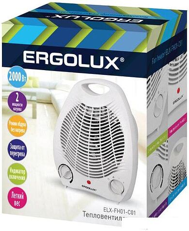 Тепловентилятор Ergolux ELX-FH01-C01