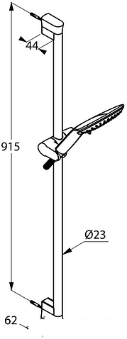 Душевой гарнитур  Kludi Fizz 6774091-00 (белый/хром)