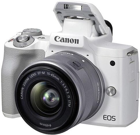 Беззеркальный фотоаппарат Canon EOS M50 Mark II Kit EF-M 15-45mm f/3.5-6.3 IS STM (белый)
