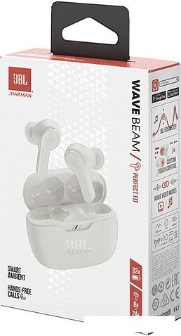 Наушники JBL Wave Beam (белый)
