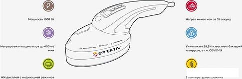 Отпариватель Effektiv Turbovapor 1050Х (зеленый)