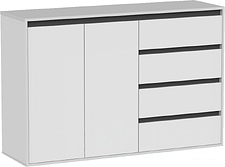 Тумба Интермебель Рио-3 Р-003 (белый/графит серый)