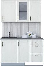 Готовая кухня Интерлиния Мила Крафт 1.3Б (дуб полярный)