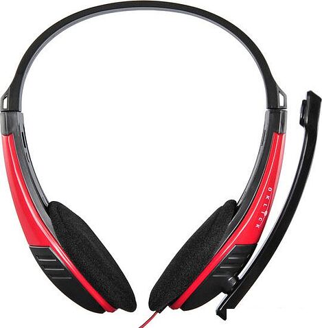 Наушники с микрофоном Oklick HS-M150 (черный/красный)