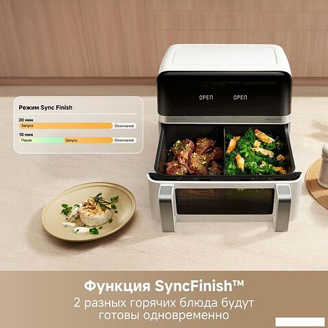 Аэрофритюрница Trouver Air Fryer FD20 Pro AF-5518ATB (белый)