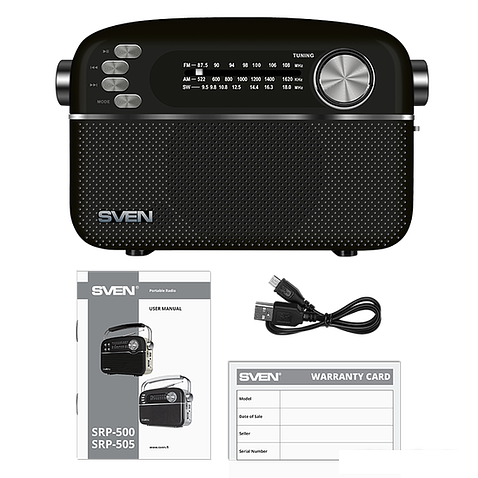Радиоприемник SVEN SRP-505 (черный)
