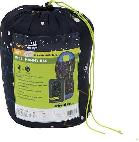 Спальный мешок AceCamp 3978 (синий/кокон)