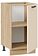 Шкаф напольный Трия Лорас 1Н45 (дуб крафт золотой/холст брюле)