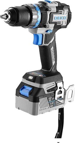 Ударная дрель-шуруповерт Deko GCD20DU PRO 083-1107 (с 2-мя АКБ, кейс)