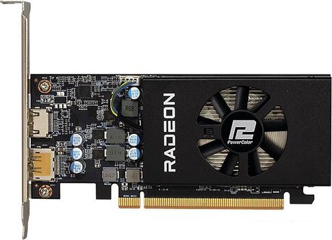 Видеокарта PowerColor Radeon RX 6400 Low Profile 4GB GDDR6 AXRX 6400 LP 4GBD6-DH