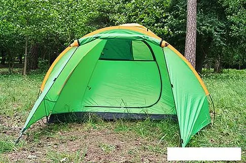 Треккинговая палатка Sundays Camp 4 (зеленый/желтый)