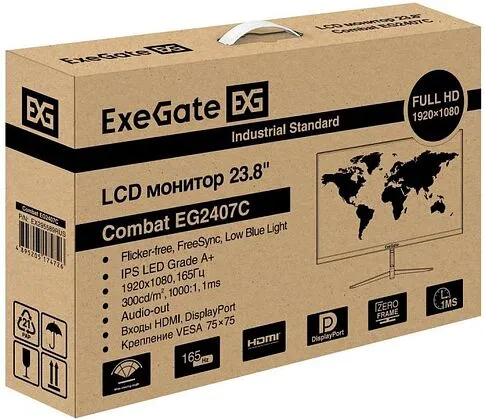 Игровой монитор ExeGate Combat EG2407C EX295589RUS