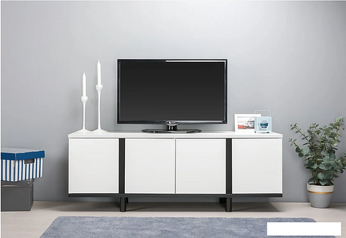 Тумба Mobi Квадро 13.276 (белый PE шагрень-черный U0080)