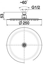 Верхний душ Armatura 842-382-00 Верхний душ Armatura 842-382-00