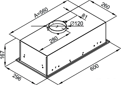 Кухонная вытяжка MAUNFELD Crosby Light (C) 60 Gl (нержавеющая сталь)