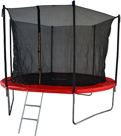 Батут GoUP Elite 10FT (с сеткой и лестницей, красный)