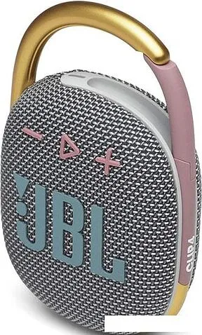 Беспроводная колонка JBL Clip 4 (серый/золотистый)